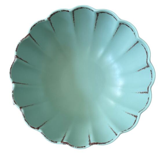 4pc SOHO LOFT Summer Matte Green Melamine 7.5" Salad Bowls Indoor Outdoor  NEW - Picture 3 of 7